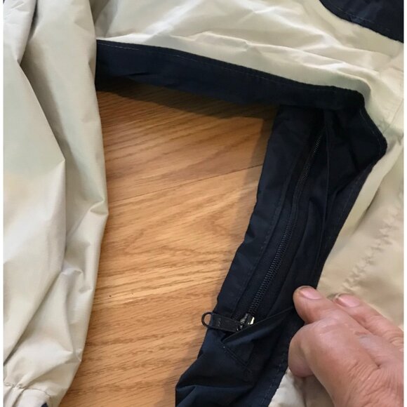 Columbia Med Womens Packable Storm-Dry Waterproof Breathable Jacket Beige Black - Picture 10 of 16